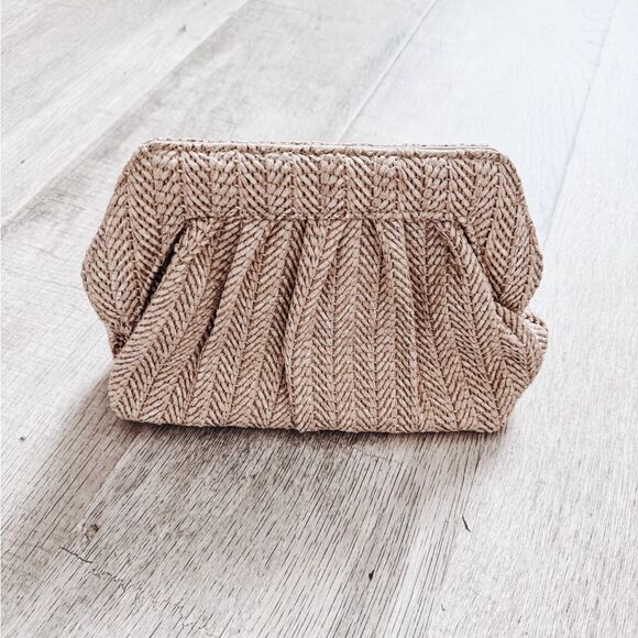 Handbags - Raffia Clutch Bag